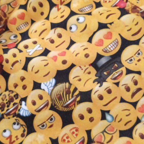 Emoji swimwear like new, yellow, sizes 122 cm and 128 cm