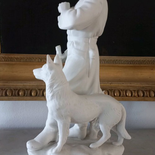 Bisque Soviet decorative unique, height 40cm, like new