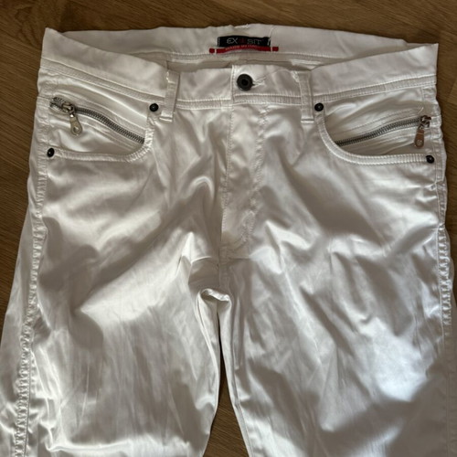 Exibit white pants size M like new, casual chino style