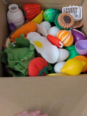 Σετ παιχνίδια φρούτα και λαχανικά σαν καινούργιο για role play