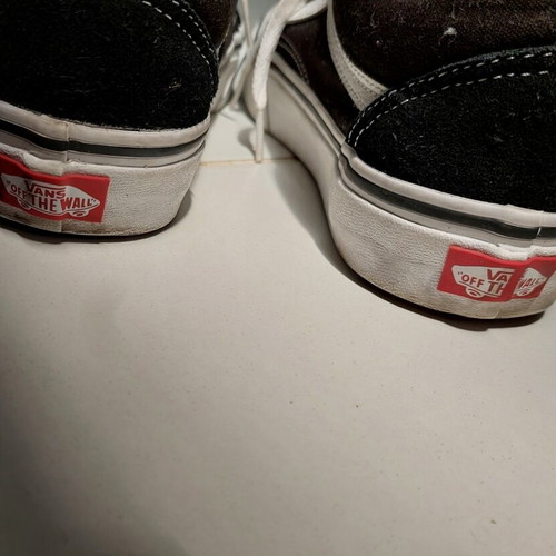 Vans classic sneakers size 38.5 used, black and white