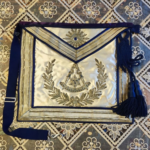 Past Master Masonic Apron 1965 Plato Lodge NY