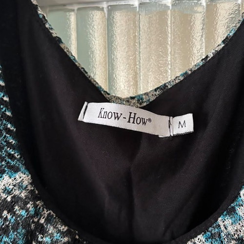 Balloon dress Know How used, Missoni style, size M, chevron print