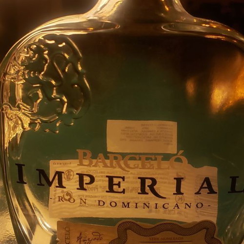Empty bottles used with various liquor labels
