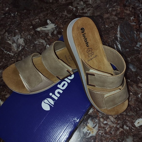 Inblu women's anatomical slippers beige size 37 like new