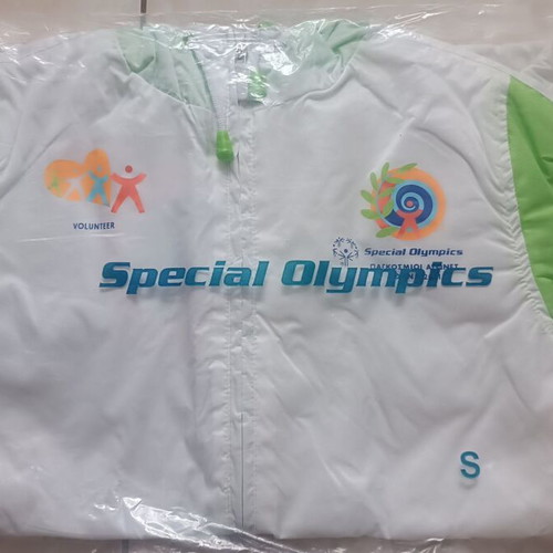 Special Olympics Athens 2011 volunteer shirt and jacket new with pouch