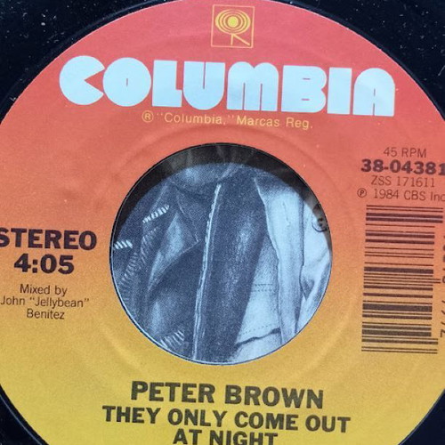 Peter Brown They Only Come Out At Night vinyl used 45 RPM