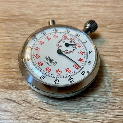 Leonidas/Heuer Vintage Chronograph manual winding like new