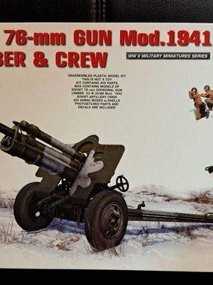 Miniart 35129 USV-BR 76-mm Gun Mod.1941 new with crew