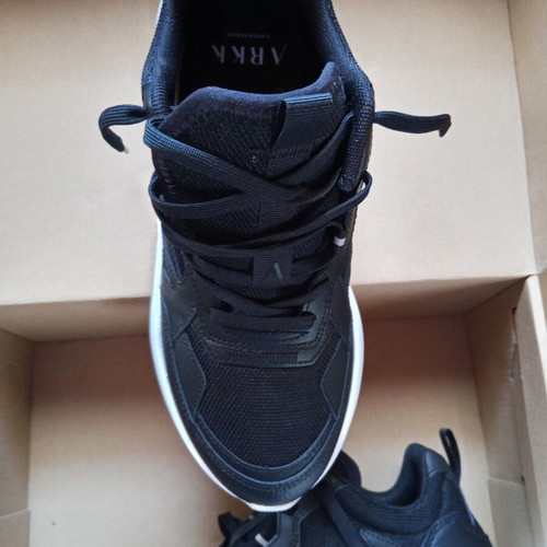 Arkk Copenhagen Quantm Leather Sneakers new, sizes 38-39, black and white
