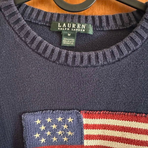 Ralph Lauren women's sweater used, blue, size M