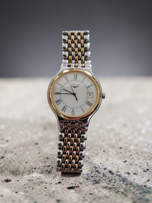 Longines La Grande Classique L5.631.3 wristwatch like new, two-tone
