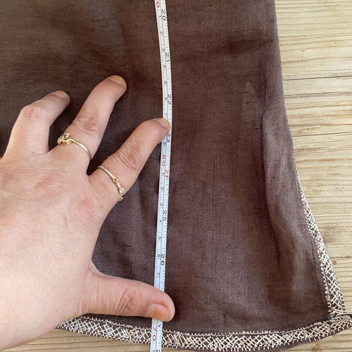 Zara Ramie Linen-Look Tunic Blouse like new, brown, small-medium