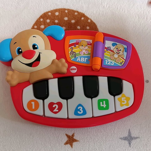Πιανάκια Fisher Price σετ 2 τεμαχίων μεταχειρισμένα, πλήρως λειτουργικά