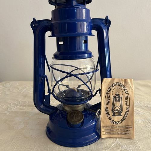 Meva 863 storm lantern like new, made in Czech Republic