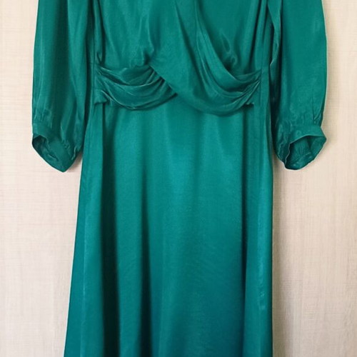 Attrattivo Midi Dress emerald green like new, ideal for wedding and baptism