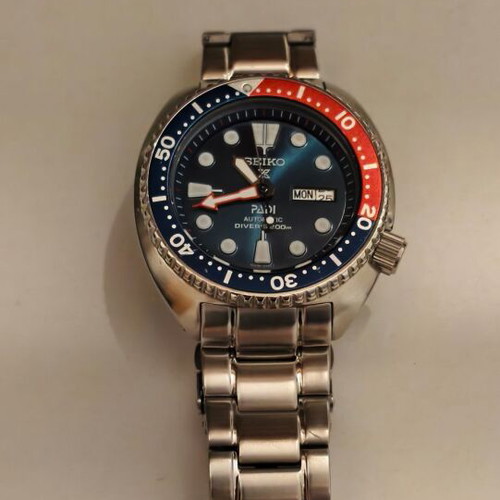 Seiko Turtle Padi Mod watch used, automatic stainless steel