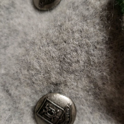 Vintage Giesswein coat used, gray, wool, size S