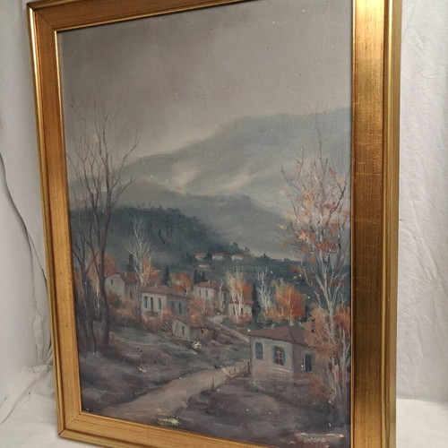Oil painting on canvas 70×50cm with frame like new