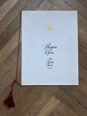 The Phantom of the Opera θεατρικό πρόγραμμα του 1986