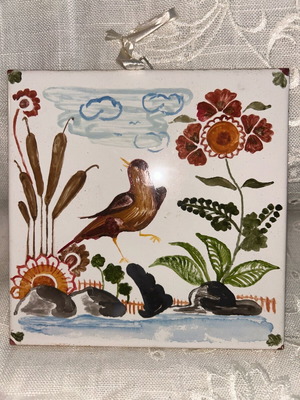 Ceramic tile with enamel 15x15cm like new
