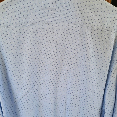 Men's shirt blue with blue details Marks and Spencer like new, size XL
