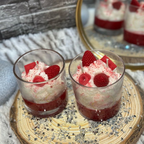 Strawberry αρωματικό κερί σόγιας 300gr κατόπιν παραγγελίας