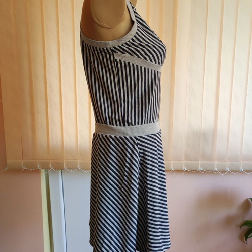 Tommy Hilfiger Denim 2-in-1 Striped Summer Dress size L like new