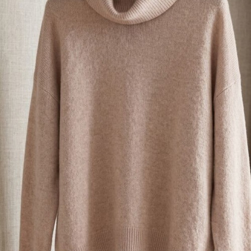 Wool sweater pink pale one size new, warm and comfortable
