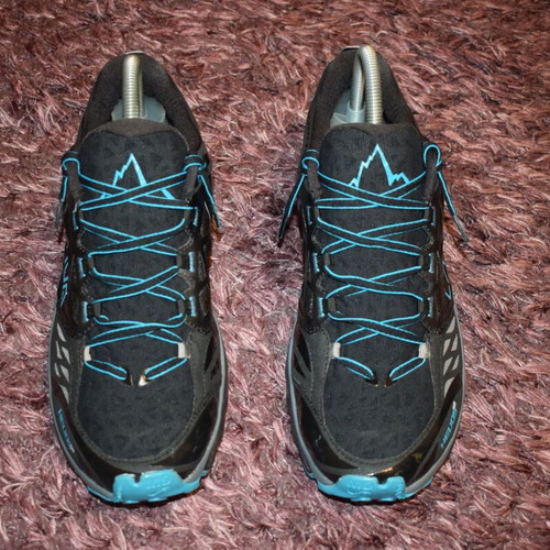 La Sportiva Helios RS men's sports shoes new, size 44.5, black and blue