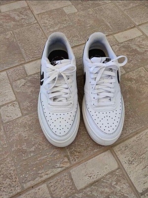 Nike Court Vision Alta sneakers like new, size 41, white and brown