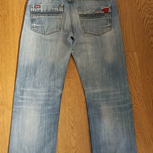 John Richmond jeans used, light blue vintage wash, men's