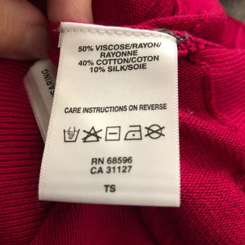 DKNY thin sweater new, pink, size XL