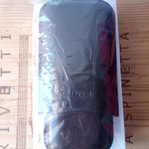 Marvel leather double cigar case, dark brown