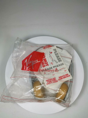 Vintage Virgin airline headphones used