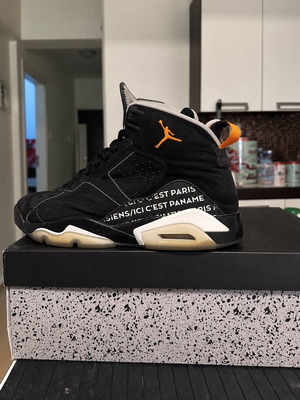 Nike Air Jordan x PSG sneakers size EU 46 like new, black