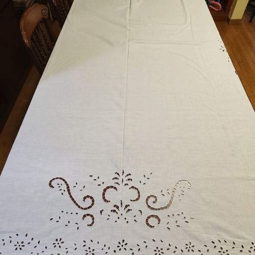 Handmade cutwork curtain like new 165x225