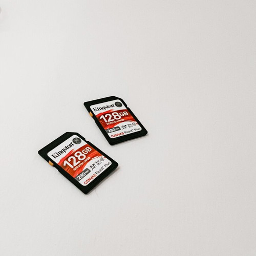 Kingston Canvas React Plus V60 SDXC 128GB U3 UHS-II memory cards, pack of 2