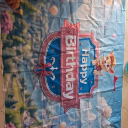 Happy Birthday Paw Patrol Banner like new