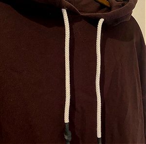 Χειμερινό φούτερ H&M με κουκούλα oversized