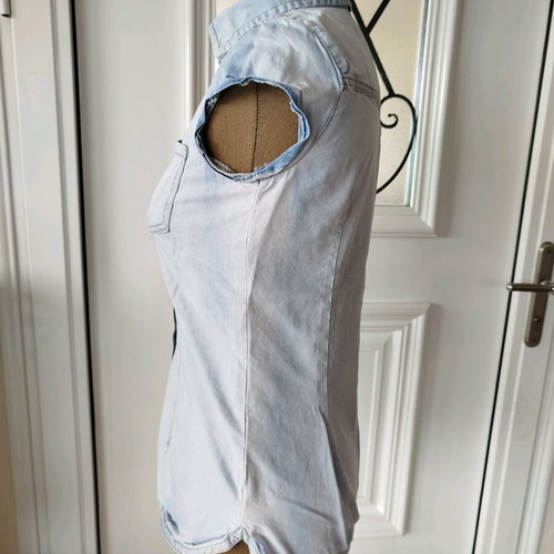 Bershka denim shirt almost new, blue, size S