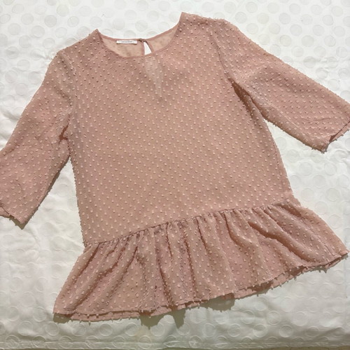 Transparent blouse pink size M like new