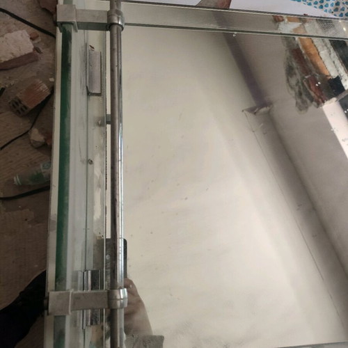 Bathroom mirror with lights used