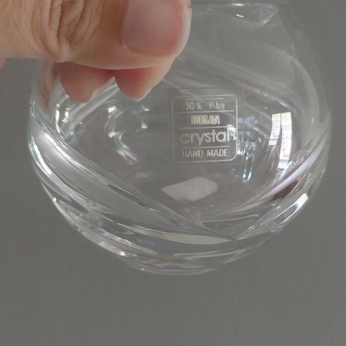 Crystal jar handmade Morava like new