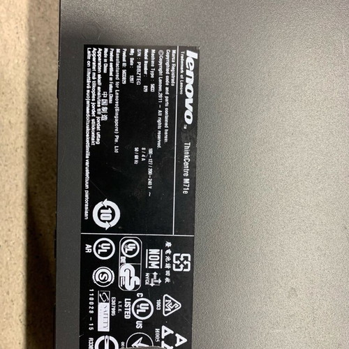 Lenovo ThinkCentre M71e SFF desktop PC used with i5 and AMD HD 5450