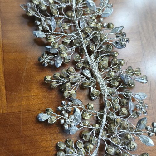 Bridal hairpiece with crystals new, silver metal decoration