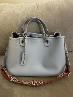 Emporio Armani bag used, medium size 38x27cm, light blue