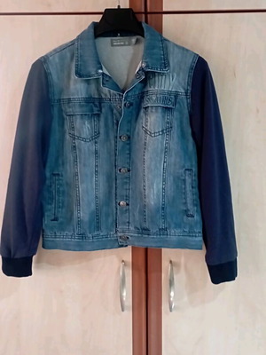Children's denim jacket Orchestra with fabric sleeves like new, blue