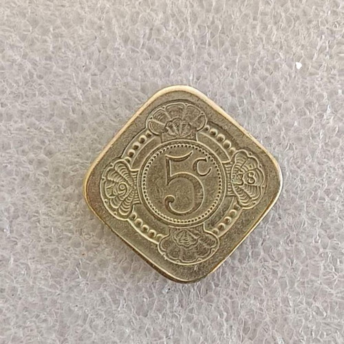 Netherlands 5 Cents Commemorative Coin Beatrix Inauguration 1980