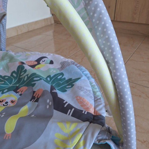 Kikkaboo baby gym activity mat with one hanging toy, jungle theme
